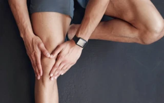 Resize Hands Man Knee Pain From Fitness Gym With Grip Strength Training Mistake Sports Emergency Athlete Person Massage Legs Exercise Relief Muscle Therapy Accident Workout